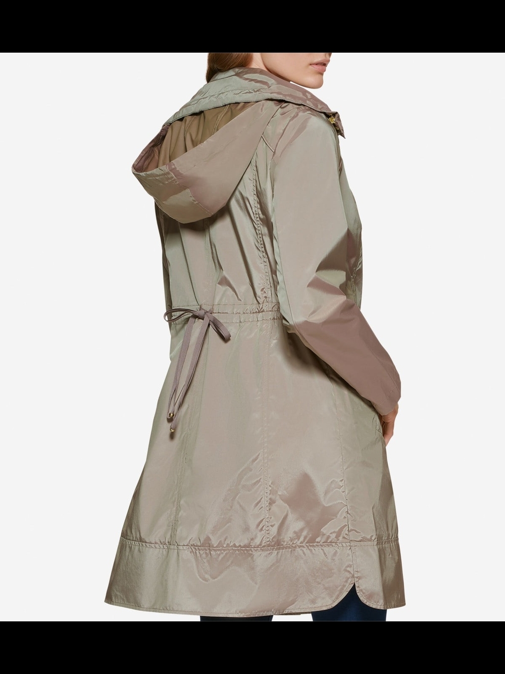 Cole Haan Champagne Packable Rain Jacket